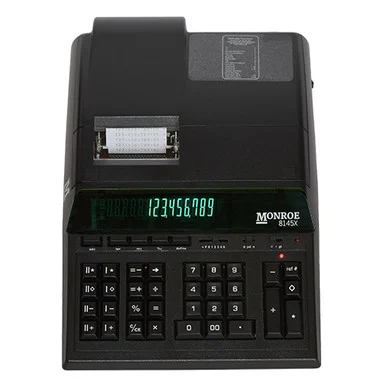 Monroe 8145XB 8145x 14 Digit Heavy Duty Black Calc - MonroeSystems