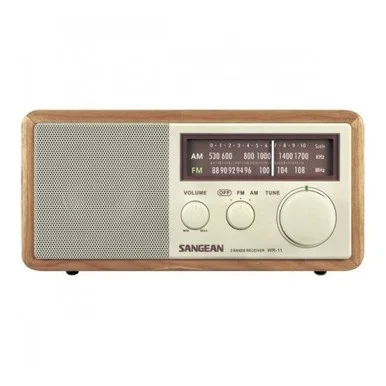 Sangean FM / AM Wooden Cabinet Receiver SANWR11