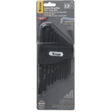Titan 12737 Tool 13-piece Sae Low Profile Hex Key Set
