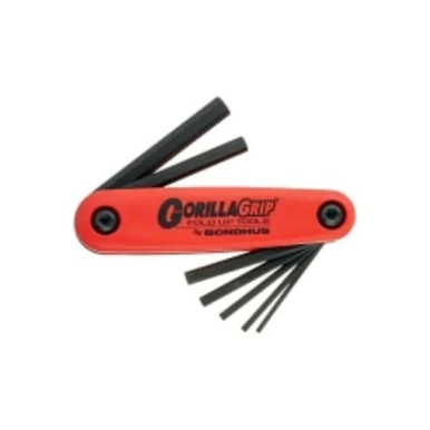 Bondhus 12592 Corp. Hex Gorillagrip Fold Up Set-7 Sizes 1.5 Thru 6mm
