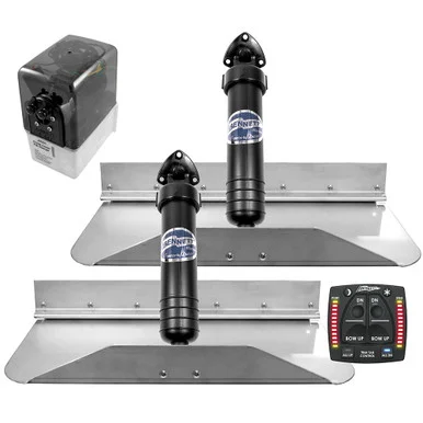 Bennett Trim Tabs 189OBI Bennett Marine 18x9 Hydraulic Trim Tab System W/one Box Indication