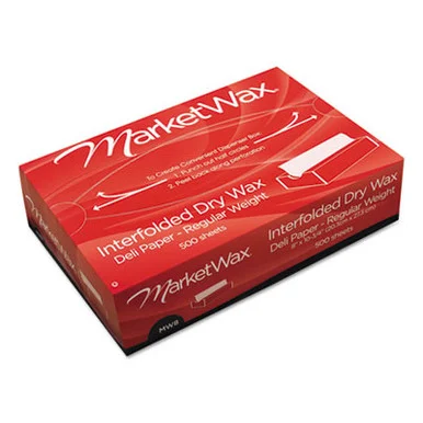 Royal Paper Products P011008 Interfolded Dry Wax Deli Paper, 8" X 10-3/4", White, 500/box, 12 Boxes/carton