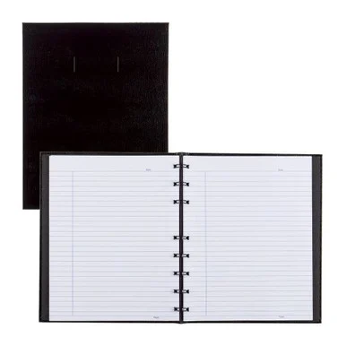 Rediform Notepro Wirebound Professional Notebook - 150 Sheet - College Ruled - 7.25" X 9.25" - 1 Each - White Paper (A7150BLK)
