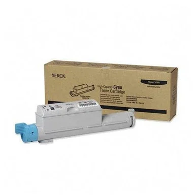 Xerox High Capacity Cyan Toner Cartridge For Phaser 6360 Printer - Cyan (106r01218)