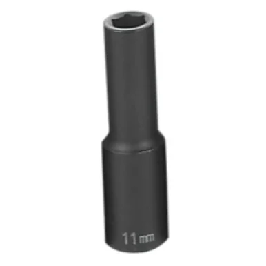 Grey Pneumatic 2011MD 1/2" Drive Metric Deep Impact Socket 11mm