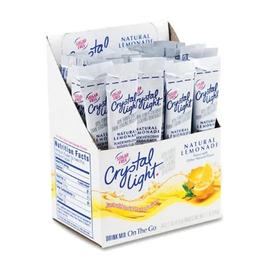 Crystal Light On The Go Mix Sticks - Lemonade - 0.17oz - Powder - 30 / Box - Assorted - Marjack Mjk-79660 (mjk79660)