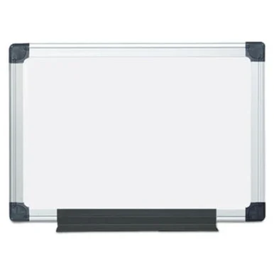 Bi-Silque Visual Communication MA0207170 Value Lacquered Steel Magnetic Dry Erase Board, 18 X 24, White, Aluminum