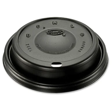 Dart 8 Oz. Foam Cup Lids - Plastic - 1000 / Carton - Black (16elblk)