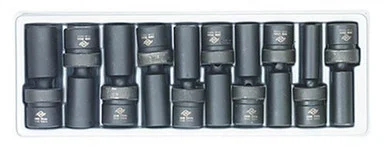 Sunex 2658 10-piece 1/2 In. Drive Deep Universal Metric Impact Socket Set