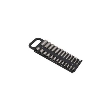 Lisle 40130 1/4" Drive Black Magnetic Socket Holder For 26 Sockets