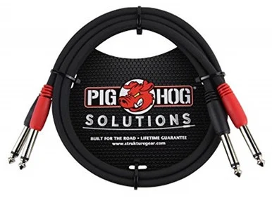 Pig Hog PD21406 6ft 1/4-1/4 Dual Cable