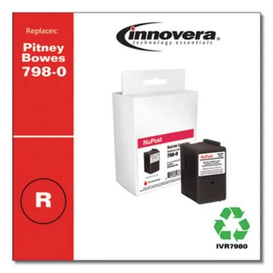 Innovera IVR7980 Compatible Red Postage Meter Ink, Replacement For Pitney Bowes 798-0 (sl-798-0), 1,500 Page-yield