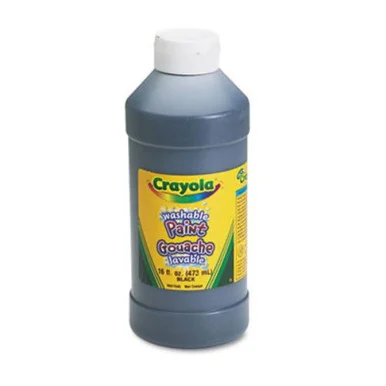 Crayola Washable Paint - 16 Oz - 1each - Black (542016051)