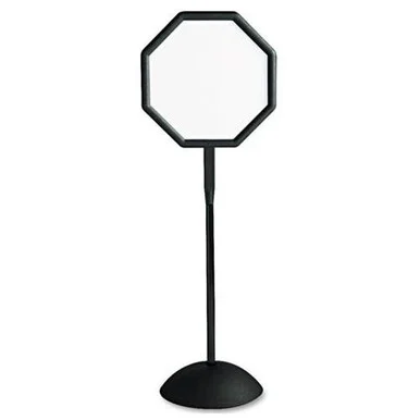 Safco Writeway Directional Sign - - Holding Sizesteel - Black (4118BL)
