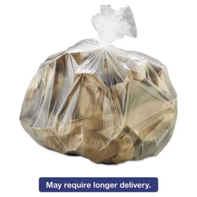 Integrated Bagging Systems S303708N High-density Can Liner, 30 X 37, 30-gallon, 8 Micron, Clear, 25/roll