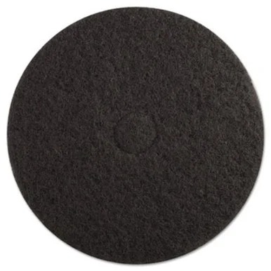 Premier 4019BLA Standard Floor Pads, 19" Dia, Black, 5/carton - Boardwalk