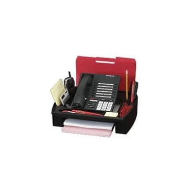 Compucessory Telephone Stand & Organizer - 5" Height X 11.5" Width X 9.5" Depth - Plastic - Black (CCS55200)