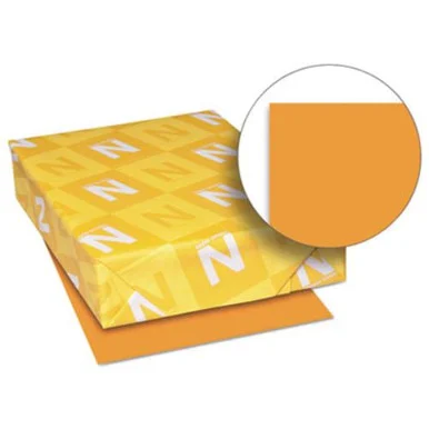 Exact Brights Copy & Multipurpose Paper - For Laser, Inkjet Print - Letter - 8.50" X 11" - 50 Lb Basis Weight - Smooth - 500 / Pack - Bright Orange (26721_40)