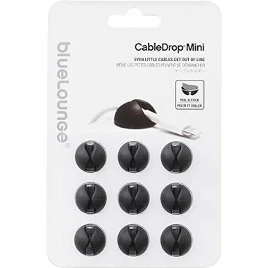 Ace Office BLUCDM-BL Cabledrops,mini,bk,9
