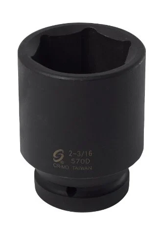 Sunex 570D Tools 1 In. Drive Deep 6-point Impact Socket - 2-3/16 In.