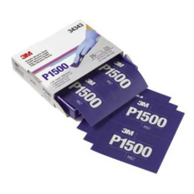 3m 3M-34343 Flexible Abrasive Hookit Sheet, 5.5 In X 6.8 In, P1500