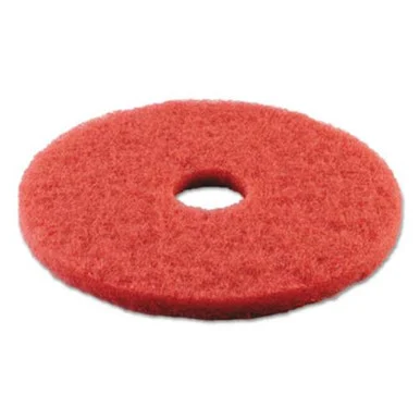Boardwalk 4015RED Standard 15-inch Diameter Buffing Floor Pads, Red