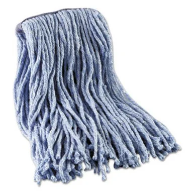 Boardwalk 2016B Mop Head, Standard Head, Cotton/synthetic Fiber, Cut-end, 12-oz., Blue