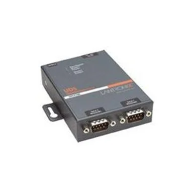 Lantronix 2 Port Serial (RS232/ RS422/ RS485) to IP Ethernet Device Server - US Domestic 110 VAC UD210000101