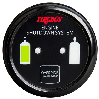 Xintex Fireboy DU-RBH-20-R Xintex Deluxe Helm Display W/gauge Body, Led & Color Graphics F/engine Shutdown System - Black Bezel Display