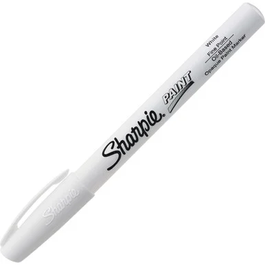 Sharpie Oil Based Paint Marker - Fine Marker Point Type - Point Marker Point Style - White Ink - 1 Each (SAN35543)