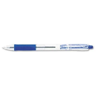 Pilot Easytouch Retractable Pen - 1 Mm Pen Point Size - Blue Ink - Clear Barrel - 12 / Dozen (32221)