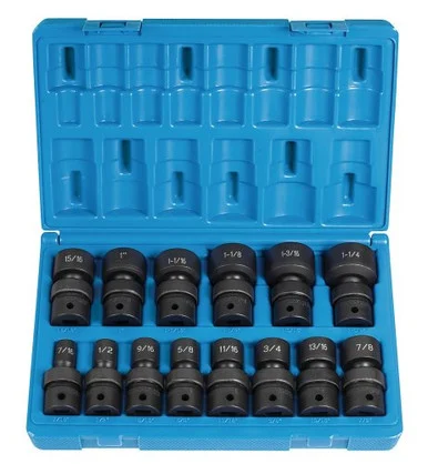 Grey Pneumatic 1314U 14 Piece 1/2" Drive Fractional Universal Impact Socket Set