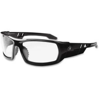 Ergodyne Skullerz Fog-off Clr Lens Safety Glasses - Nylon, Polycarbonate, Polycarbonate Frame, Temple, Lens - 12/ Carton - Black (ego-50003)