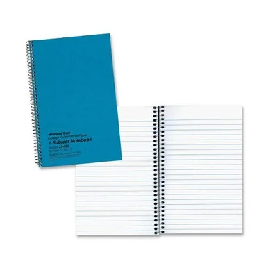 Rediform National Kolor-kraft 1-subject Notebook - 80 Sheet - 16 Lb - College Ruled - 6" X 9.50" - 1 Each - White Paper (RED33560)