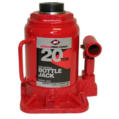 American Forge and Foundry 3522 American Forge & Foundry Aff - Bottle Jack - 20 Ton Capacity - Low Profile - Manual - Heavy Duty