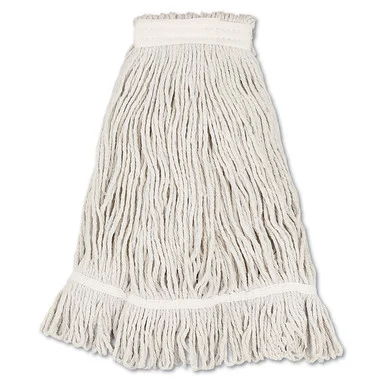 Boardwalk 4032C Mop Head, Loop Web/tailband, Value Standard, Cotton, No. 32, White, 12/carton