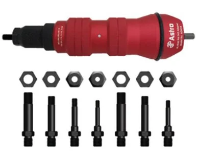 Astro Pneumatic ADN38 3/8" Capacity Xl Rivet Nut Drill Adapter Kit
