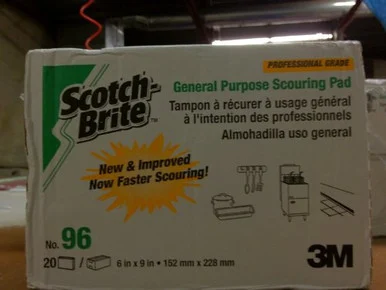 3m 08293 Scotch-brite General Purpose Scouring Pad 96, 6" X 9", 20/box MMM96