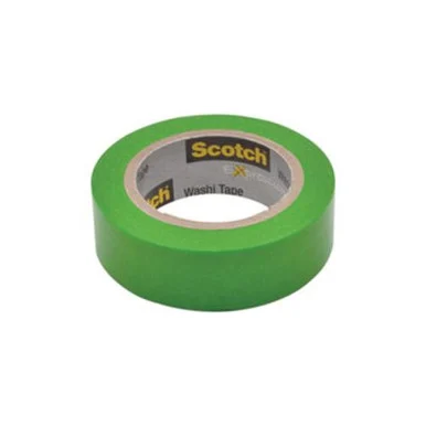 3m C314-GRN Expressions Washi Tape, 0.59" X 32.75 Ft, Green