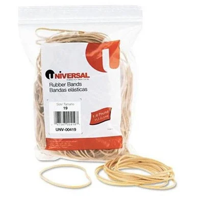 Universal Office Products 00419 Rubber Bands, Size 19, 3-1/2 X 1/16, 310 Bands/1/4lb Pack
