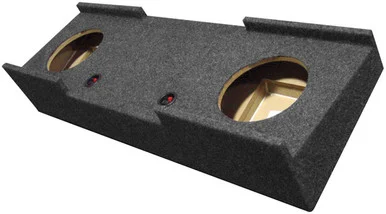 Qpower BQGMC1020074DR Empty Woofer Box Qpower Dual 10" Gmc Crew Cab '07-'08