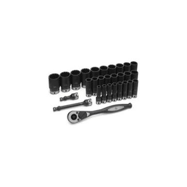 Grey Pneumatic 82229MD 29 Piece 1/2" Drive Metric Deep 12 Point Duo-socket Set