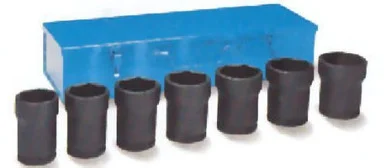 Grey Pneumatic 8370 7 Piece 3/4" Drive Truck Pinion Locknut Impact Socket Set