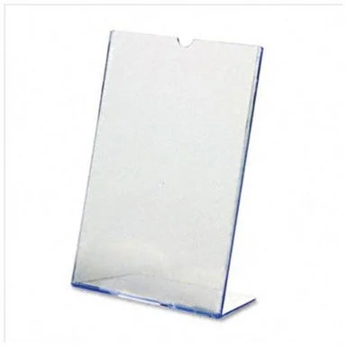 Deflect-o Sign Holder - 11" Width8.50" Height Holding Size - Plastic - Clear (DEF590101)