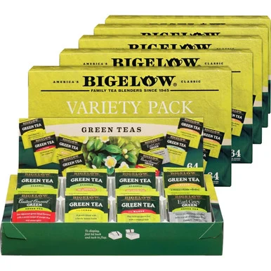 Bigelow Assorted Green Tea Tray Pack (30568ct) - Bigelow Tea