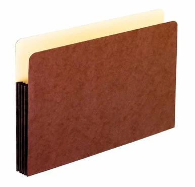 Pendaflex Expanding File Pocket - Legal - 8.50" X 14" - 3.50" Expansion - Manila, Red Fiber (1526EOX)