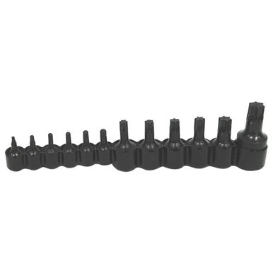 Lisle 27200 12-piece 1/4 In., 3/8 In. And 1/2 In. Drive Torx Socket Set