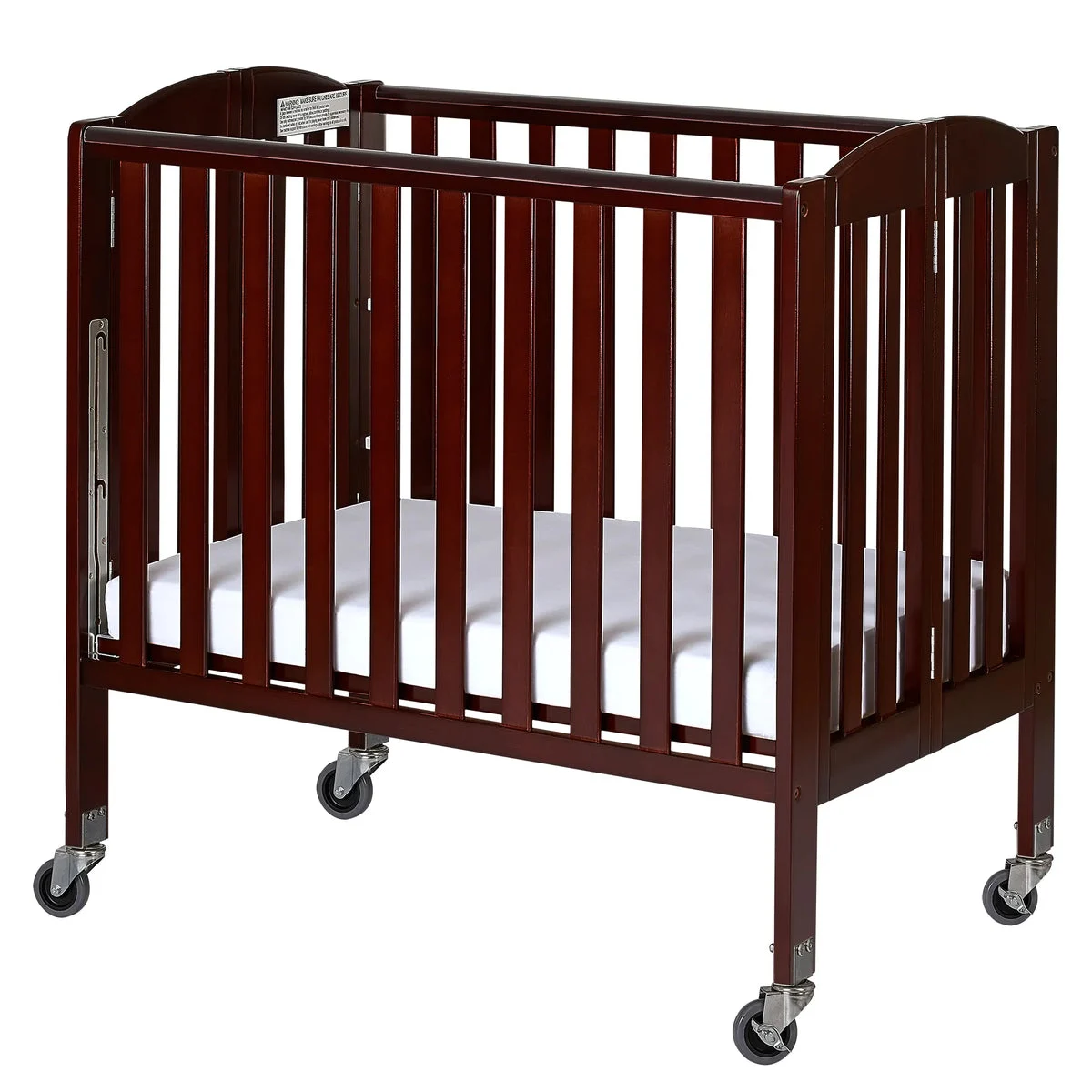 Dream On Me Birch 3-in-1 Folding Portable Mini Crib - Espresso
