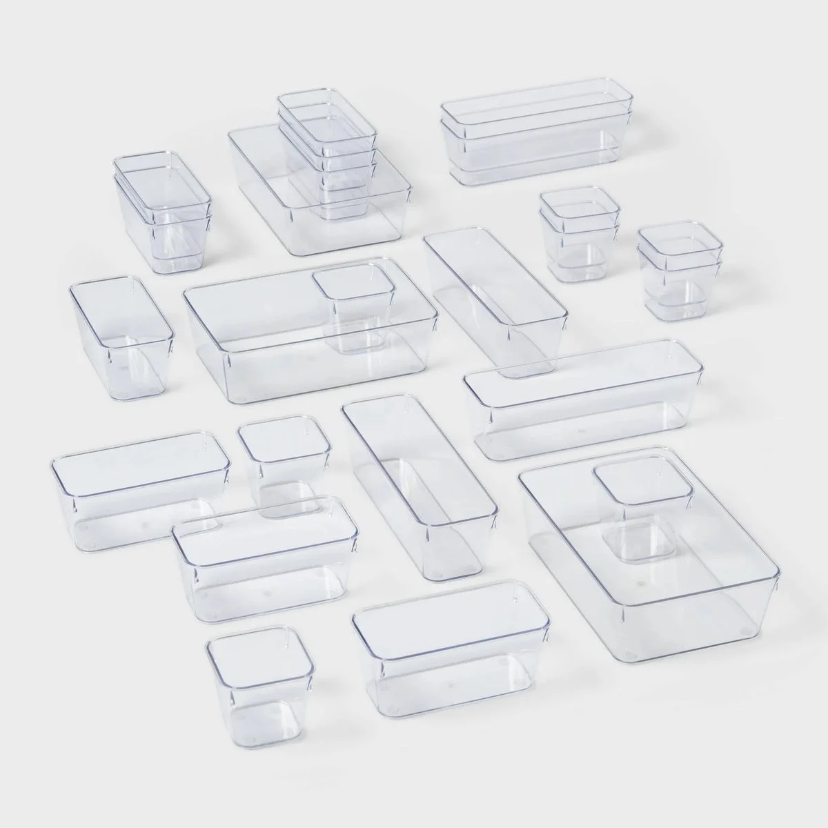 Brightroom 25pc Drawer Flatware Organizer - ™: Clear In-Drawer Storage