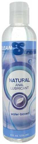 Natural Water Based Anal Lubricant 8 Oz - Adult Toys